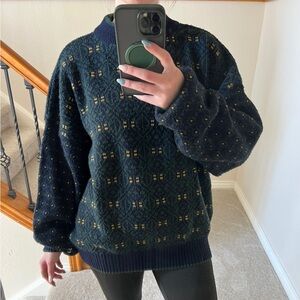 Patterned Wool Sweater Italy